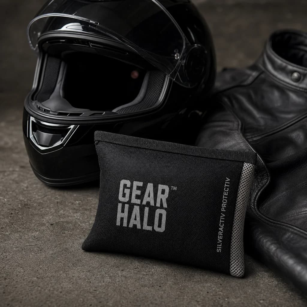 Pod with helmet and rider jacket