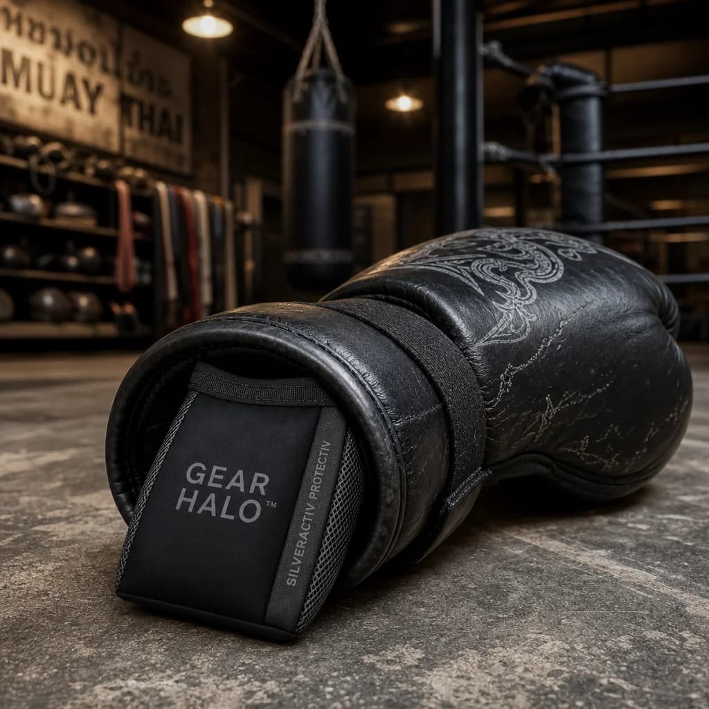 Pod inside a Muay Thai glove